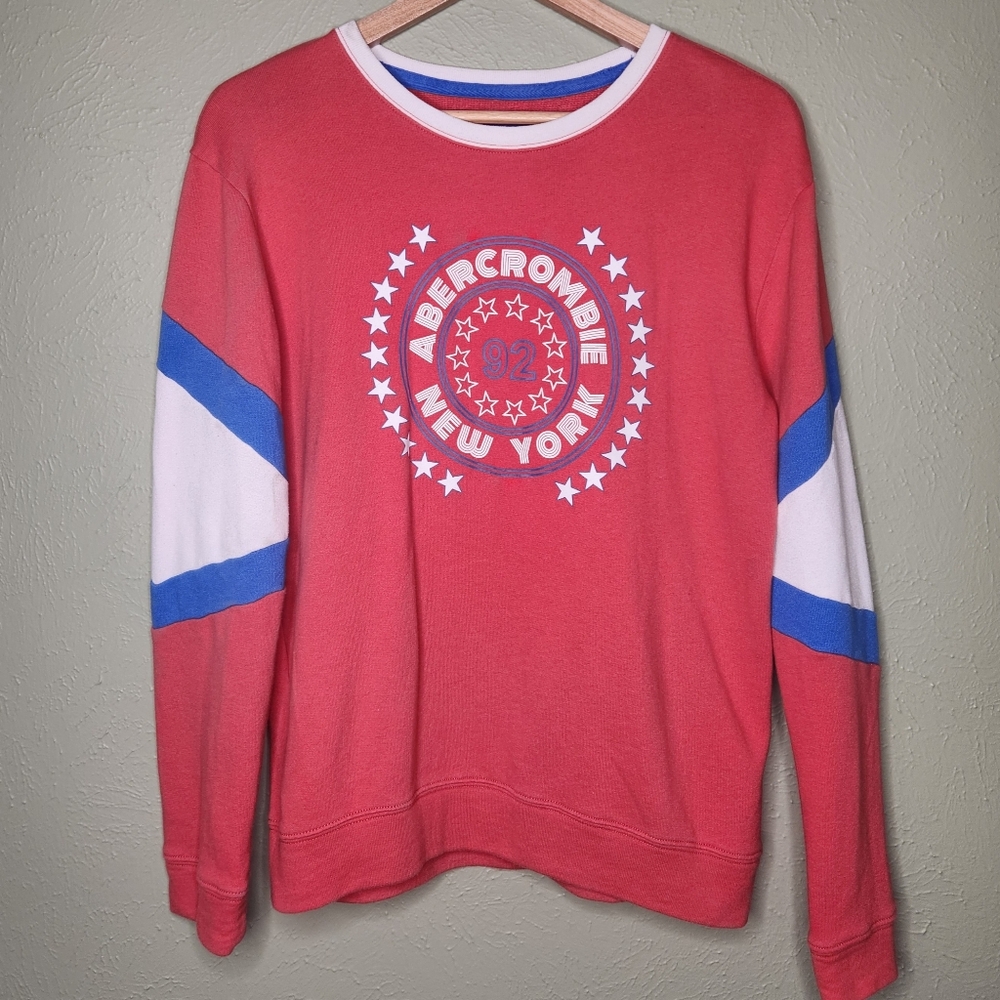Abercrombie & Fitch Oversized Sweatshirt Small Spellout